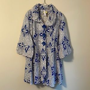 Blue and White Jacket.  EUC.